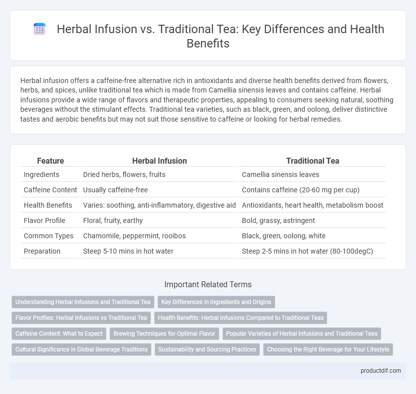 Herbal Infusion vs. Traditional Tea: Key Differences and Health Benefits