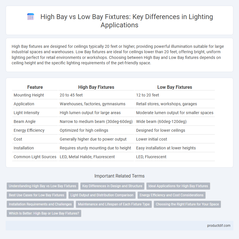 High Bay vs Low Bay Fixtures: Key Differences in Lighting Applications