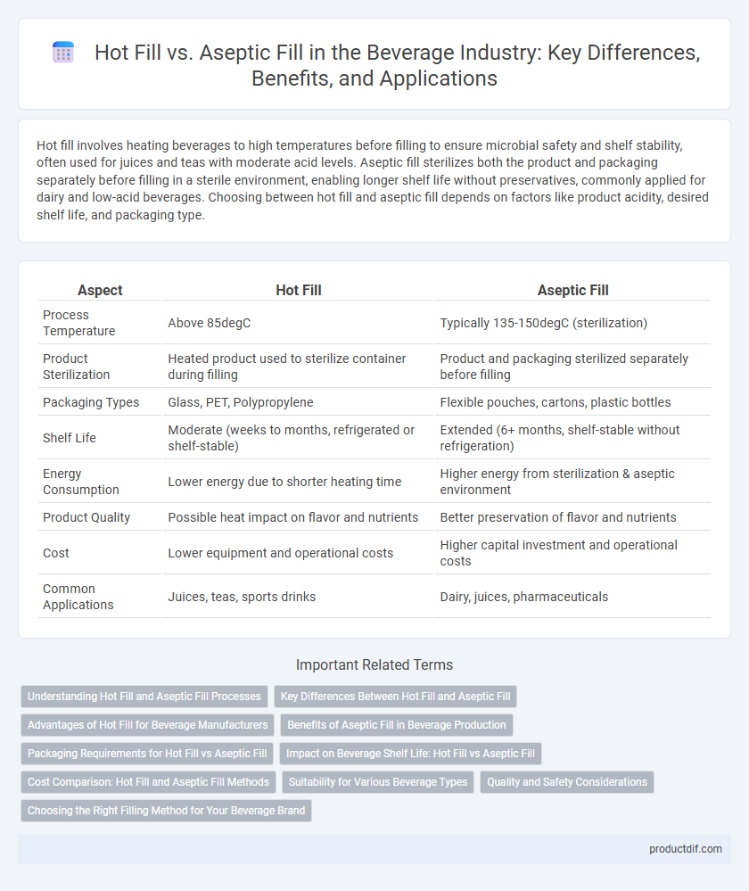 Hot Fill vs. Aseptic Fill in the Beverage Industry: Key Differences, Benefits, and Applications