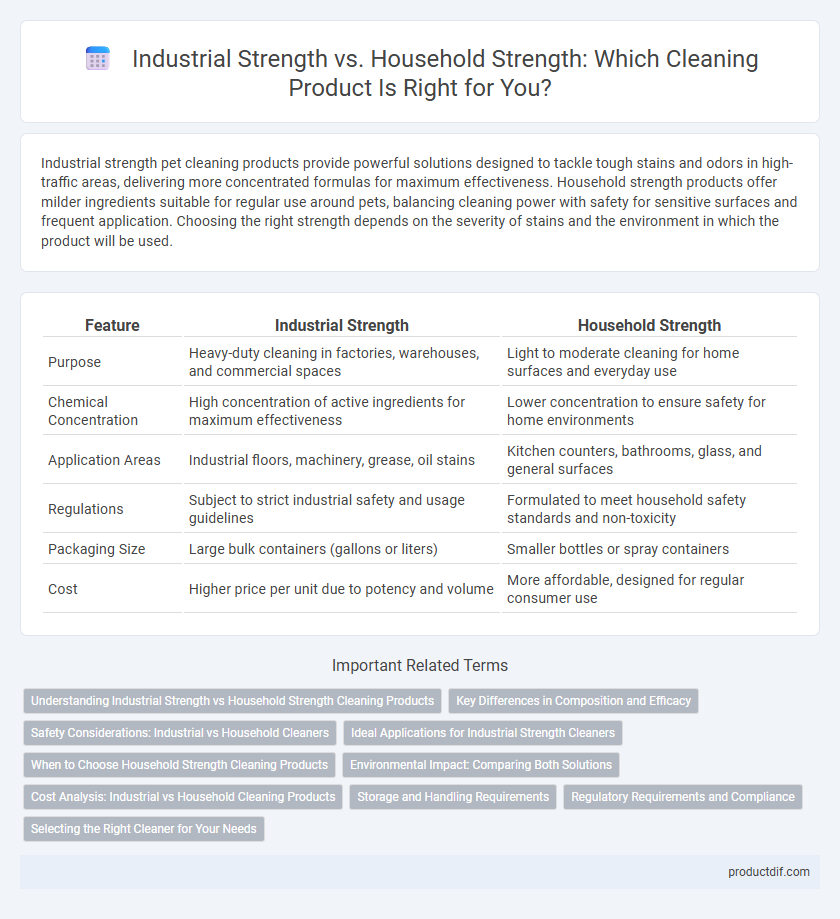 Industrial Strength vs. Household Strength: Which Cleaning Product Is Right for You?