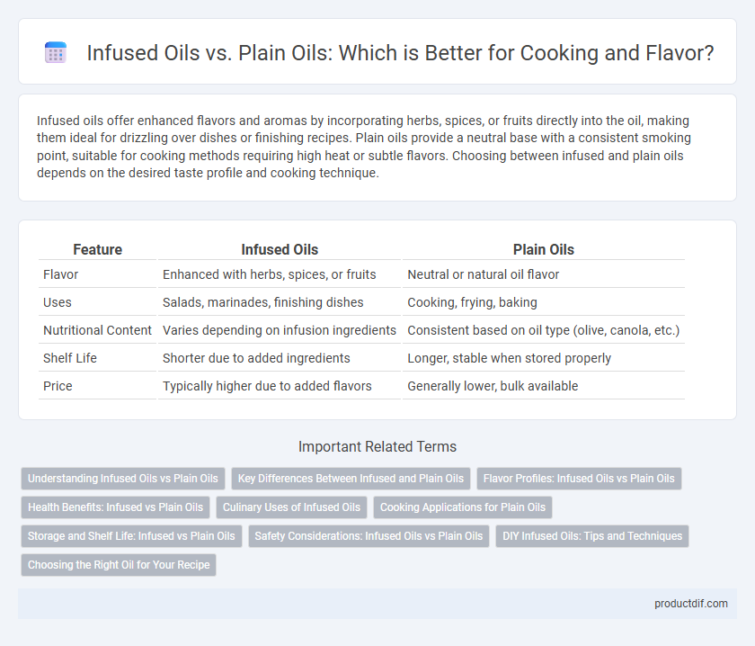 Infused Oils vs. Plain Oils: Which is Better for Cooking and Flavor?