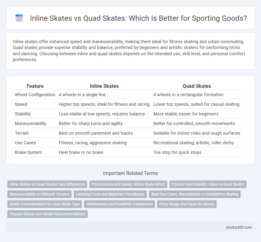 Inline Skates vs Quad Skates: Which Is Better for Sporting Goods?