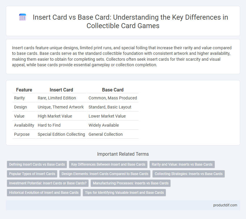 Insert Card vs Base Card: Understanding the Key Differences in Collectible Card Games