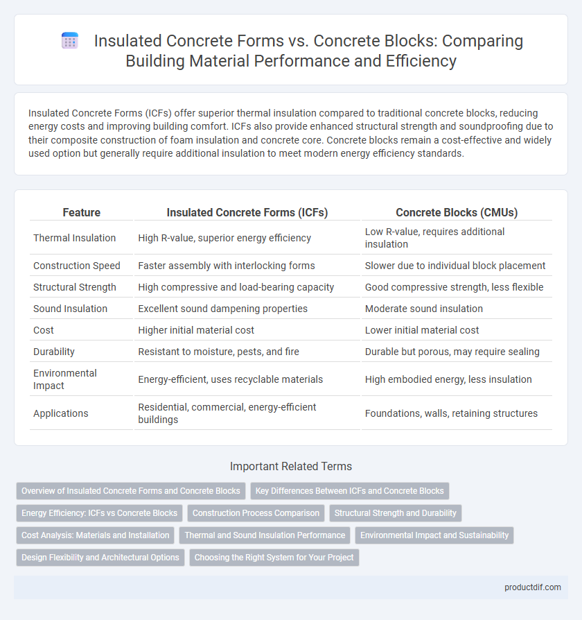 Insulated Concrete Forms vs. Concrete Blocks: Comparing Building Material Performance and Efficiency