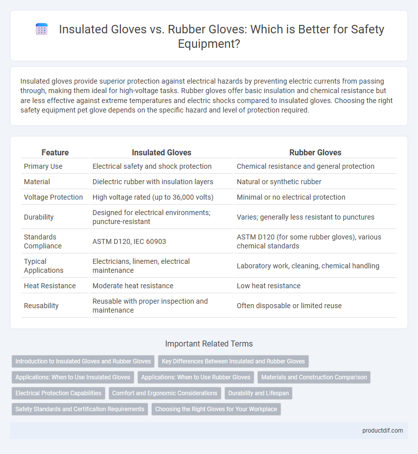 Insulated Gloves vs. Rubber Gloves: Which is Better for Safety Equipment?
