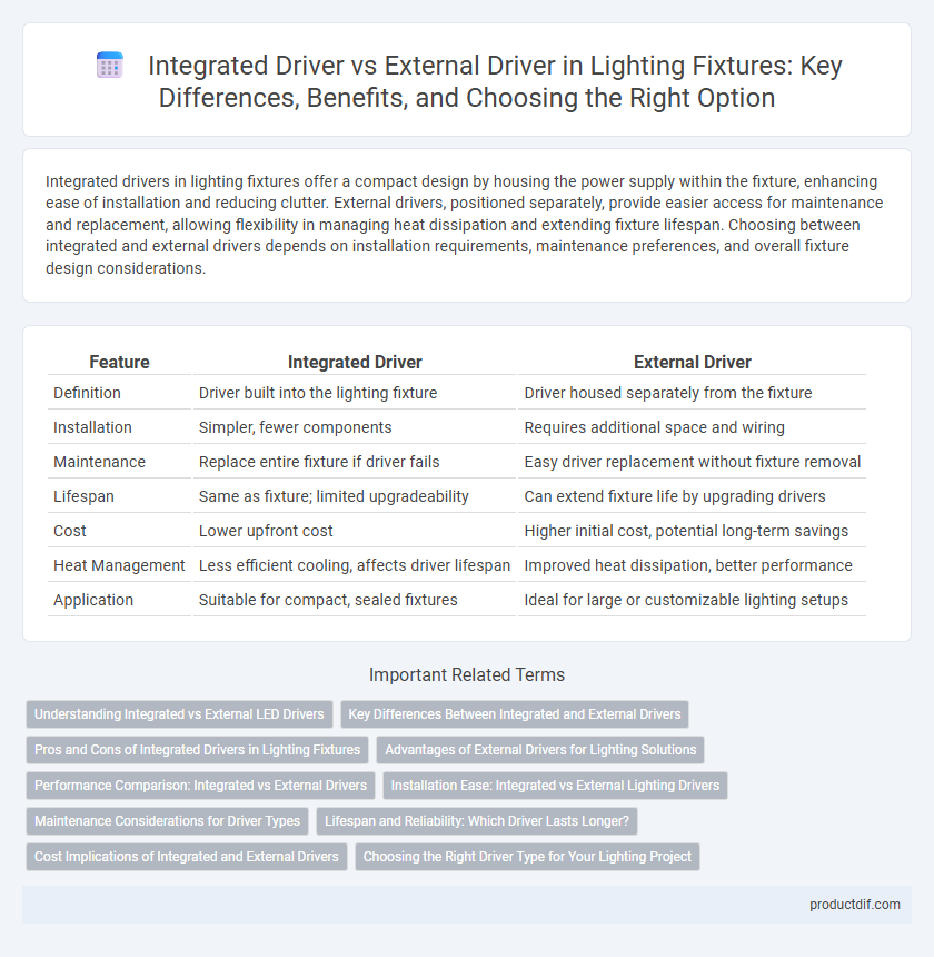 Integrated Driver vs External Driver in Lighting Fixtures: Key Differences, Benefits, and Choosing the Right Option