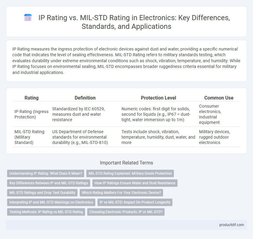 IP Rating vs. MIL-STD Rating in Electronics: Key Differences, Standards, and Applications