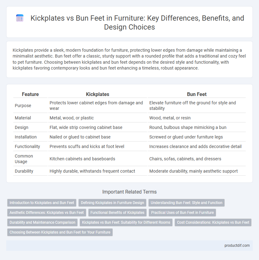 Kickplates vs Bun Feet in Furniture: Key Differences, Benefits, and Design Choices