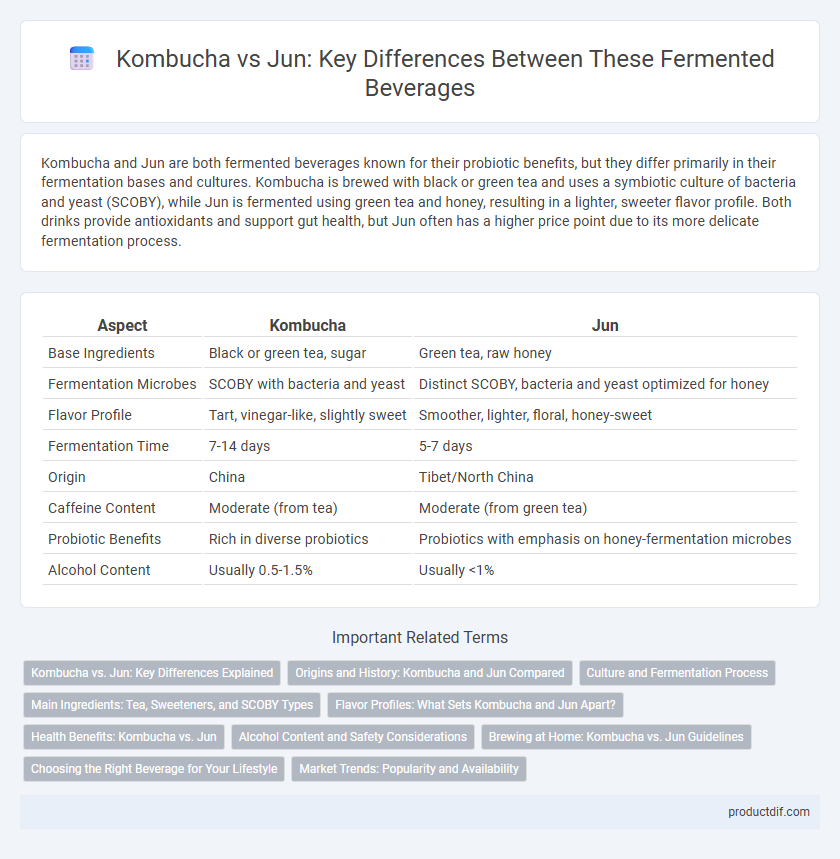 Kombucha vs Jun: Key Differences Between These Fermented Beverages