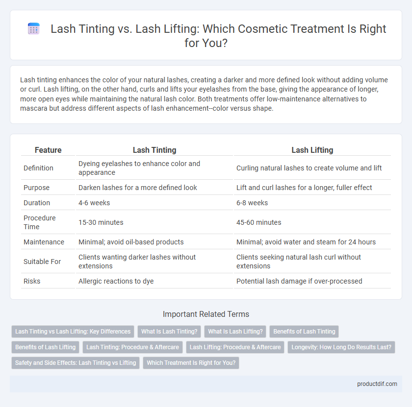Lash Tinting vs. Lash Lifting: Which Cosmetic Treatment Is Right for You?