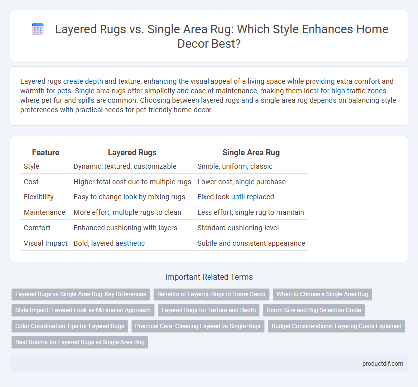 Layered Rugs vs. Single Area Rug: Which Style Enhances Home Decor Best?