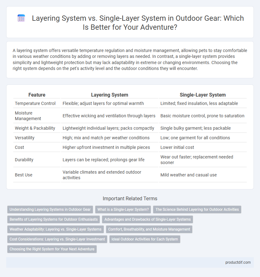 Layering System vs. Single-Layer System in Outdoor Gear: Which Is Better for Your Adventure?