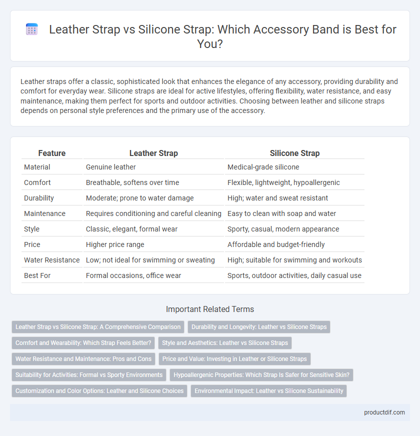 Leather Strap vs Silicone Strap: Which Accessory Band is Best for You?