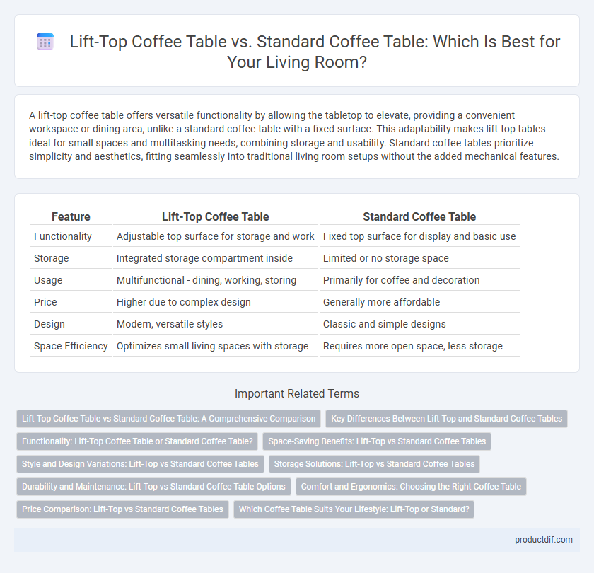 Lift-Top Coffee Table vs. Standard Coffee Table: Which Is Best for Your Living Room?
