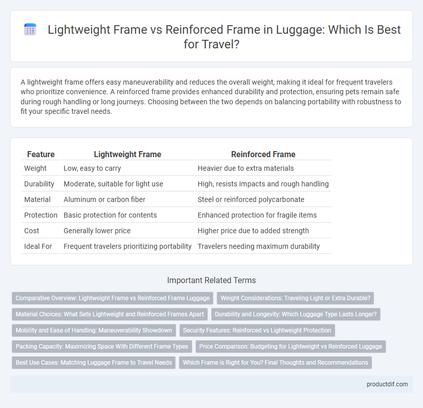Lightweight Frame vs Reinforced Frame in Luggage: Which Is Best for Travel?