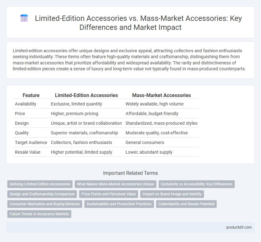 Limited-Edition Accessories vs. Mass-Market Accessories: Key Differences and Market Impact