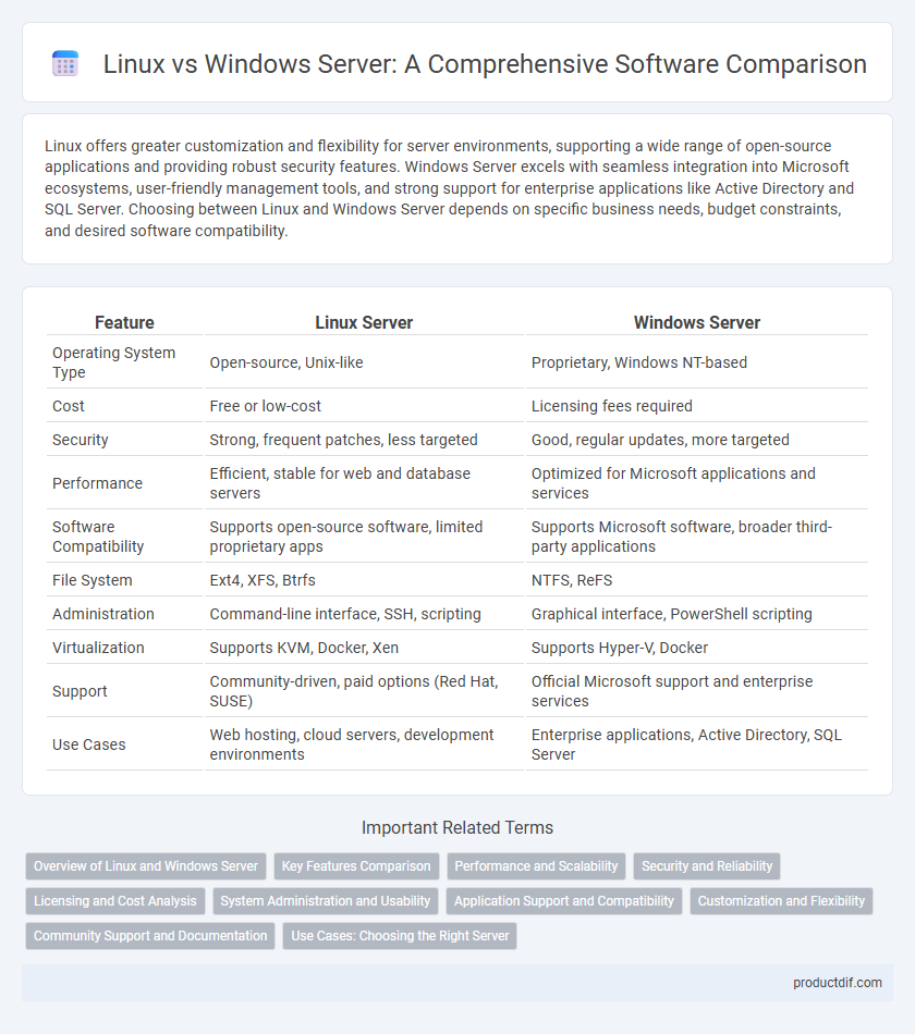 Linux vs Windows Server: A Comprehensive Software Comparison