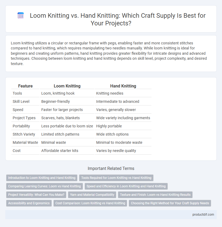 Loom Knitting vs. Hand Knitting: Which Craft Supply Is Best for Your Projects?