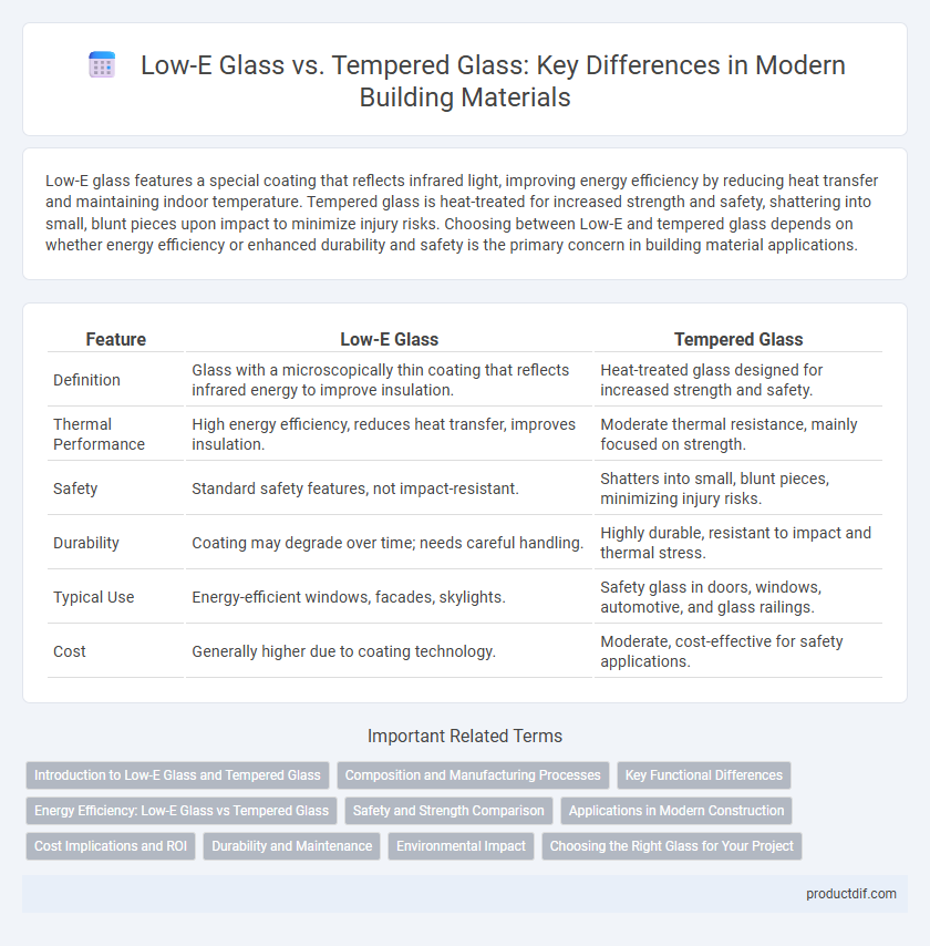 Low-E Glass vs. Tempered Glass: Key Differences in Modern Building Materials