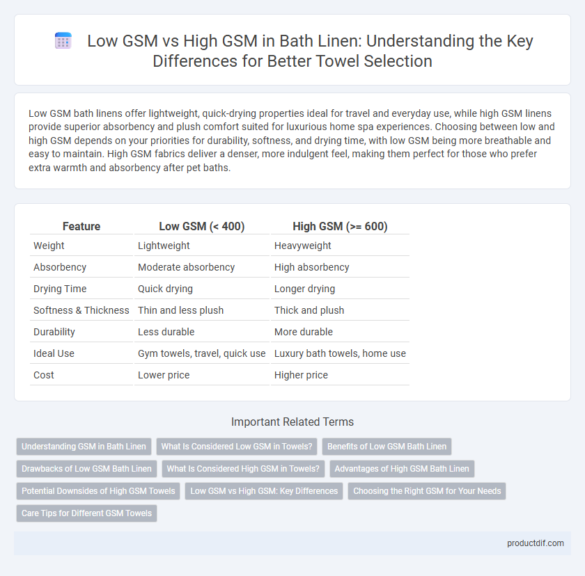 Low GSM vs High GSM in Bath Linen: Understanding the Key Differences for Better Towel Selection