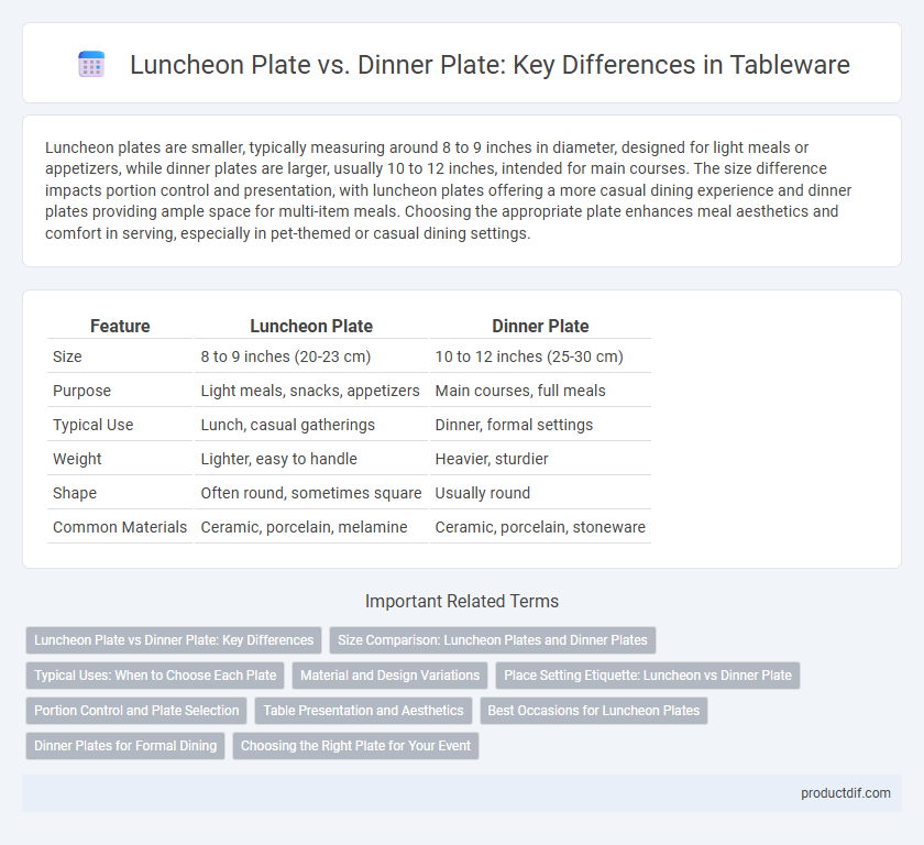 Luncheon Plate vs. Dinner Plate: Key Differences in Tableware