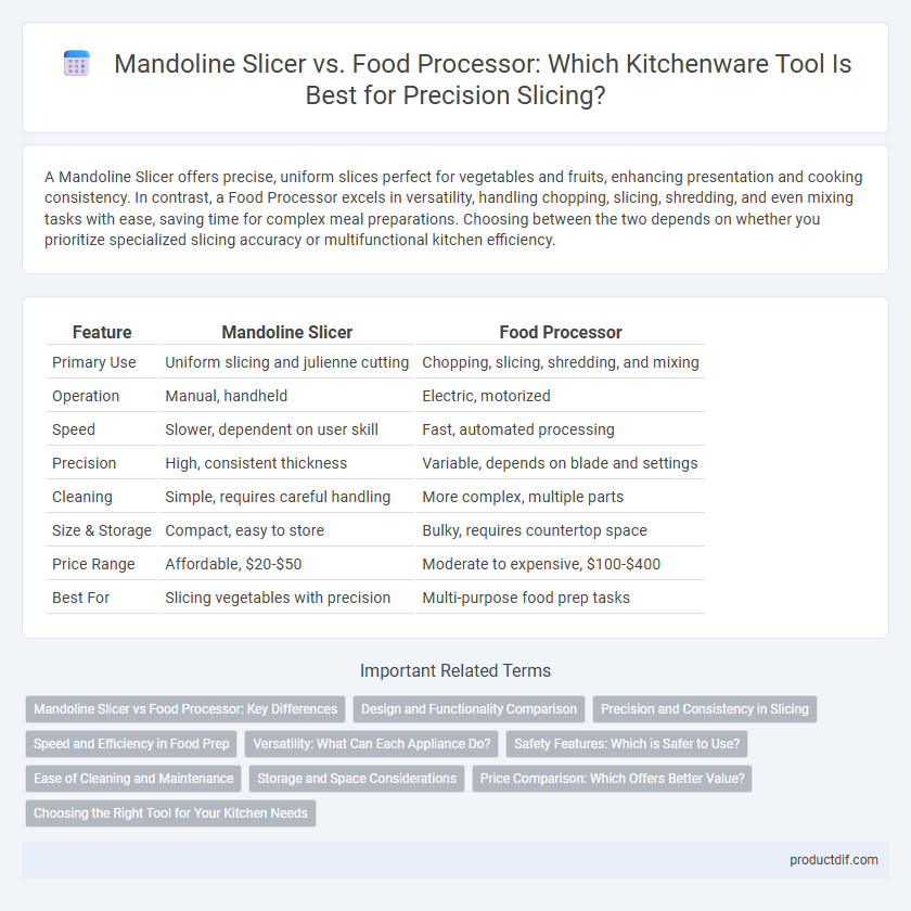 Mandoline Slicer vs. Food Processor: Which Kitchenware Tool Is Best for Precision Slicing?