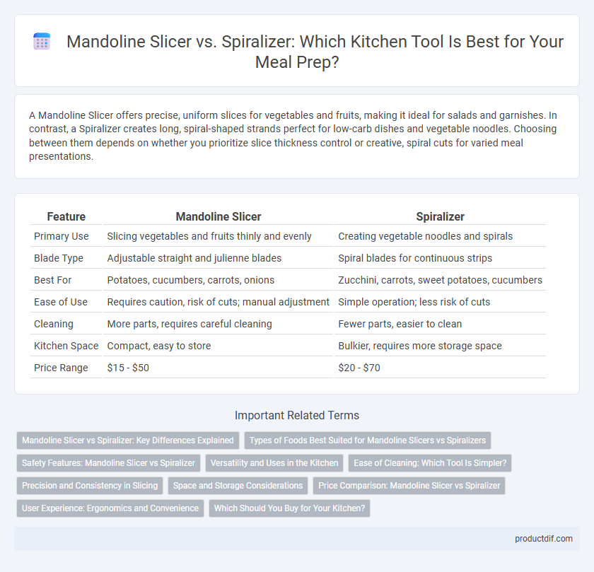 Mandoline Slicer vs. Spiralizer: Which Kitchen Tool Is Best for Your Meal Prep?