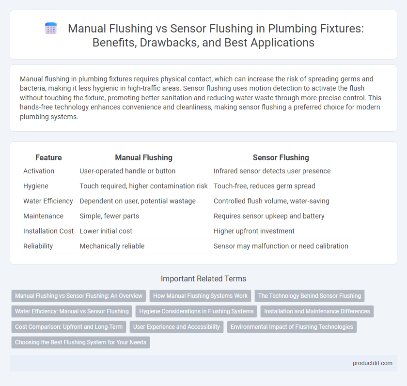Manual Flushing vs Sensor Flushing in Plumbing Fixtures: Benefits, Drawbacks, and Best Applications