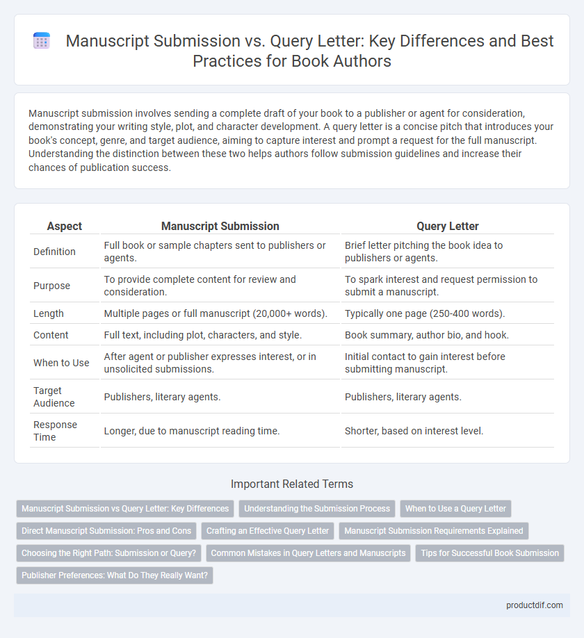 Manuscript Submission vs. Query Letter: Key Differences and Best Practices for Book Authors