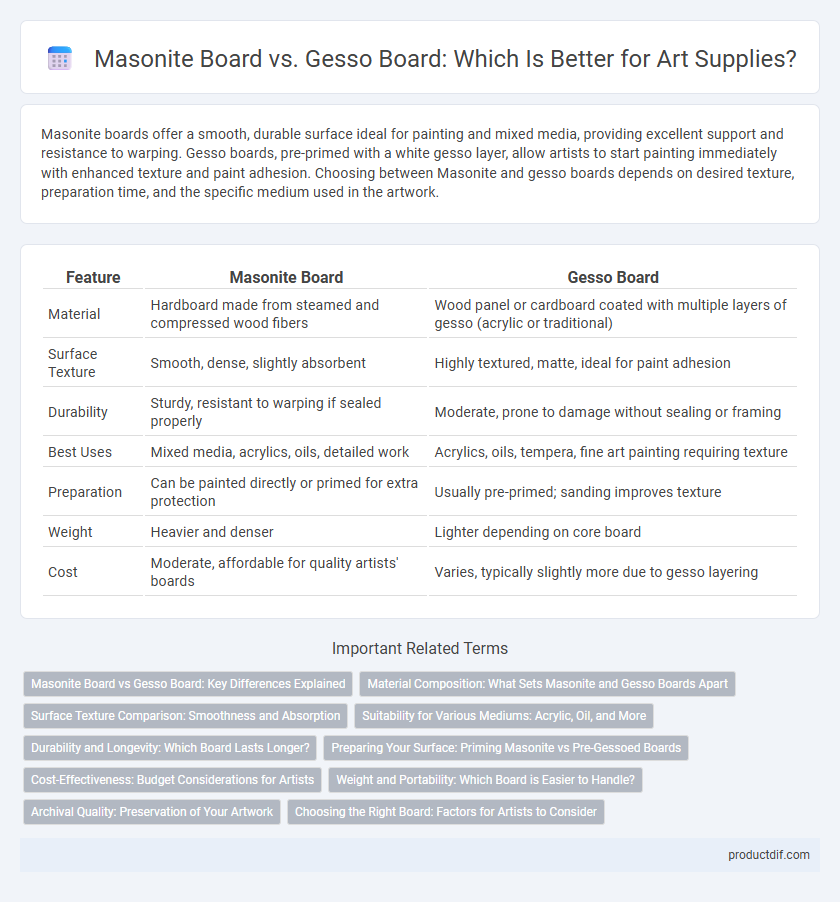 Masonite Board vs. Gesso Board: Which Is Better for Art Supplies?