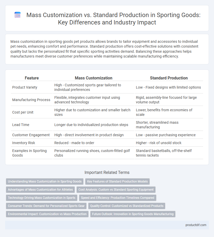 Mass Customization vs. Standard Production in Sporting Goods: Key Differences and Industry Impact