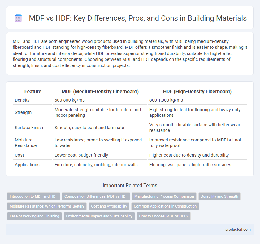 MDF vs HDF: Key Differences, Pros, and Cons in Building Materials