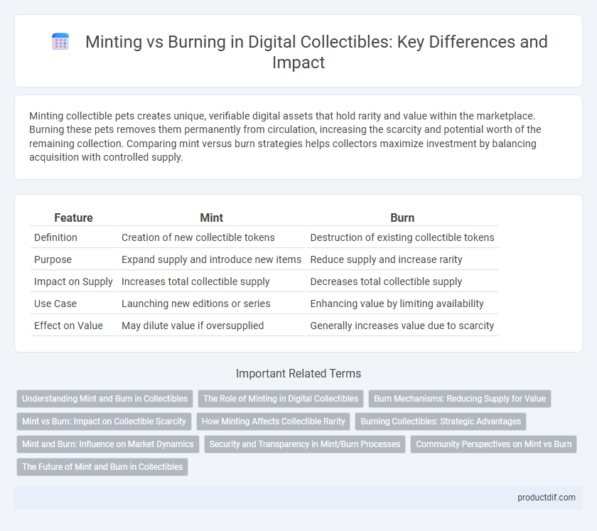 Minting vs Burning in Digital Collectibles: Key Differences and Impact