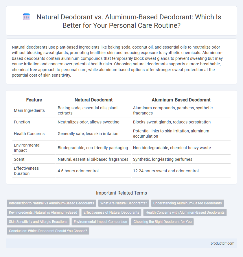 Natural Deodorant vs. Aluminum-Based Deodorant: Which Is Better for Your Personal Care Routine?