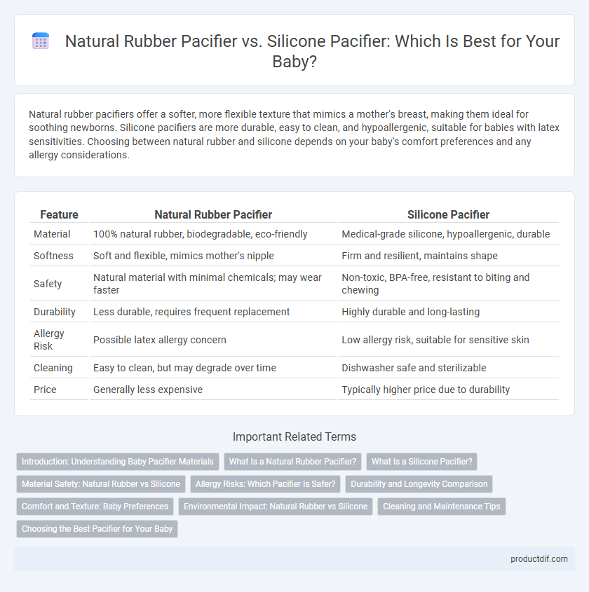 Natural Rubber Pacifier vs. Silicone Pacifier: Which Is Best for Your Baby?