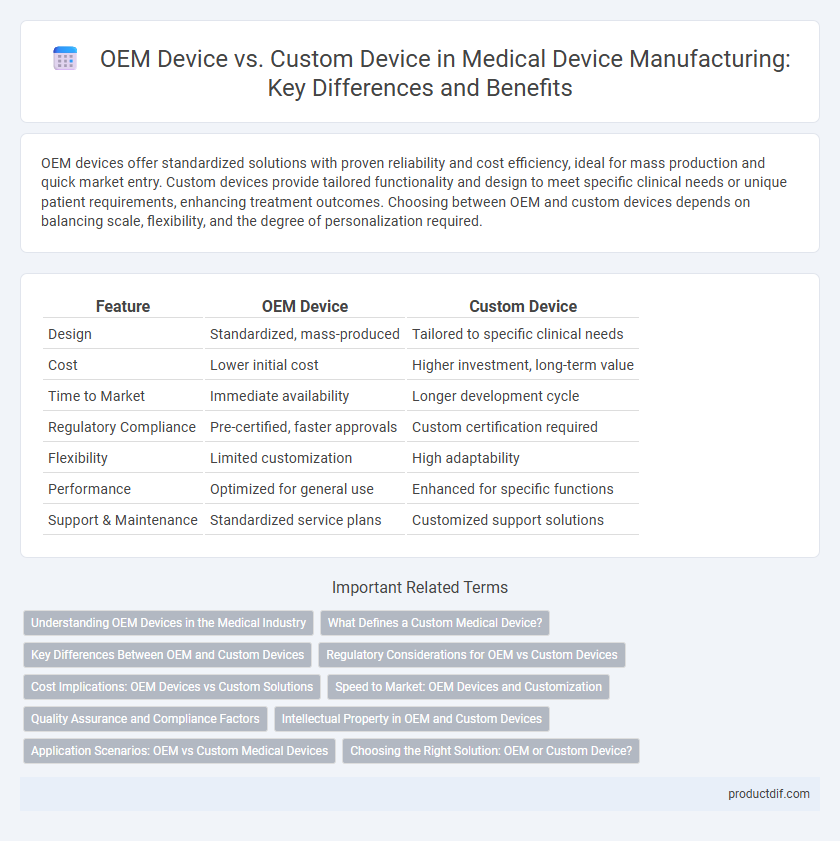 OEM Device vs. Custom Device in Medical Device Manufacturing: Key Differences and Benefits