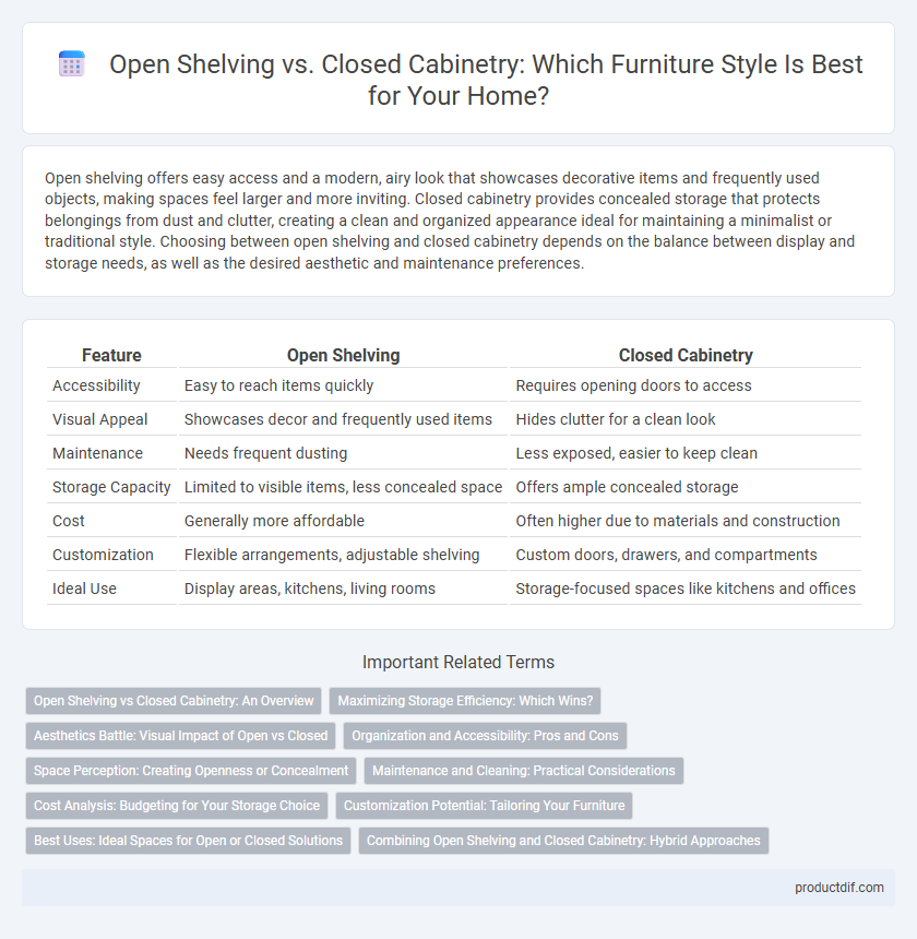 Open Shelving vs. Closed Cabinetry: Which Furniture Style Is Best for Your Home?