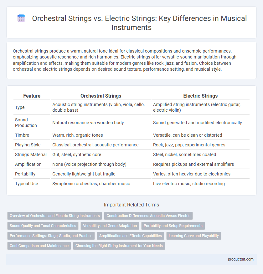 Orchestral Strings vs. Electric Strings: Key Differences in Musical Instruments