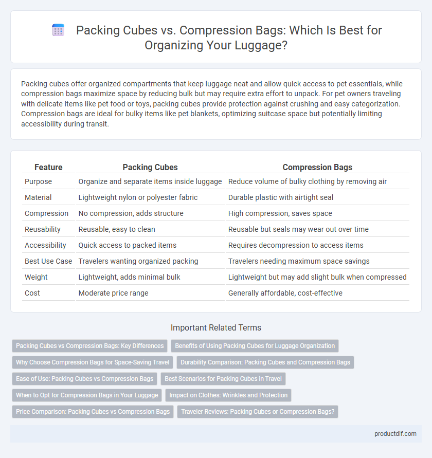 Packing Cubes vs. Compression Bags: Which Is Best for Organizing Your Luggage?