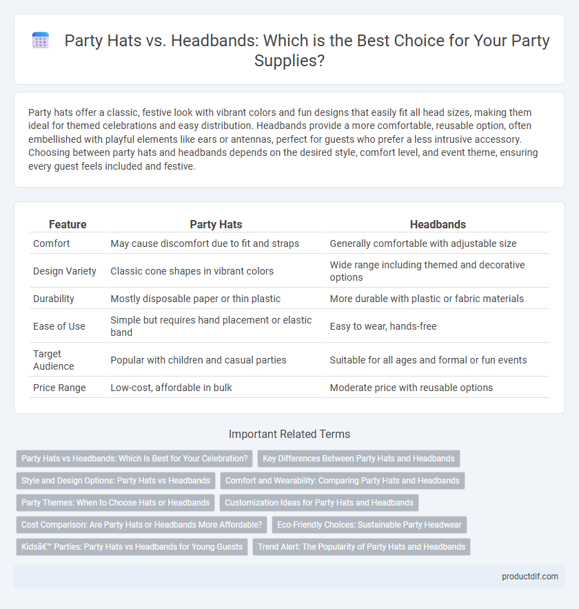 Party Hats vs. Headbands: Which is the Best Choice for Your Party Supplies?