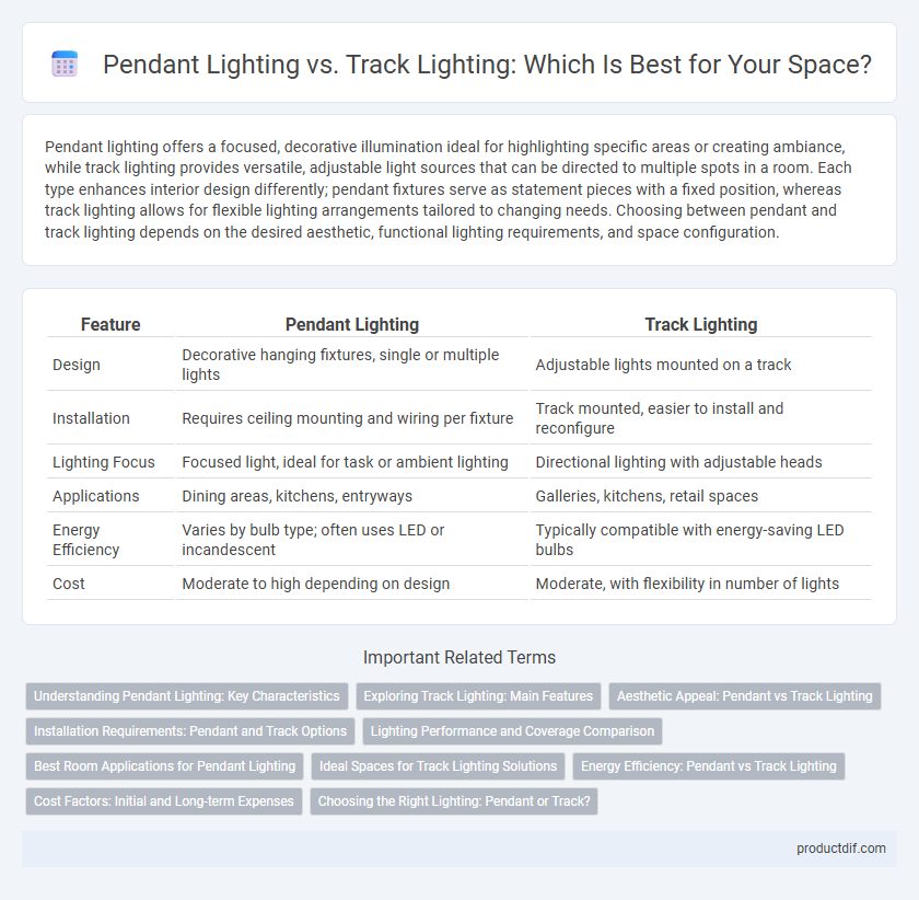 Pendant Lighting vs. Track Lighting: Which Is Best for Your Space?