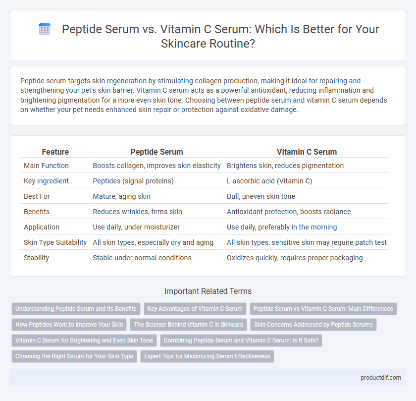 Peptide Serum vs. Vitamin C Serum: Which Is Better for Your Skincare Routine?