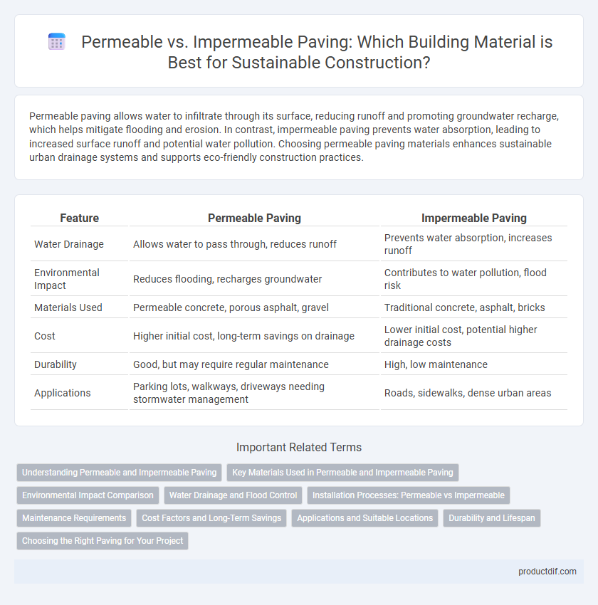 Permeable vs. Impermeable Paving: Which Building Material is Best for Sustainable Construction?