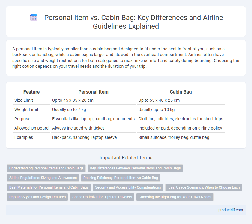 Personal Item vs. Cabin Bag: Key Differences and Airline Guidelines Explained
