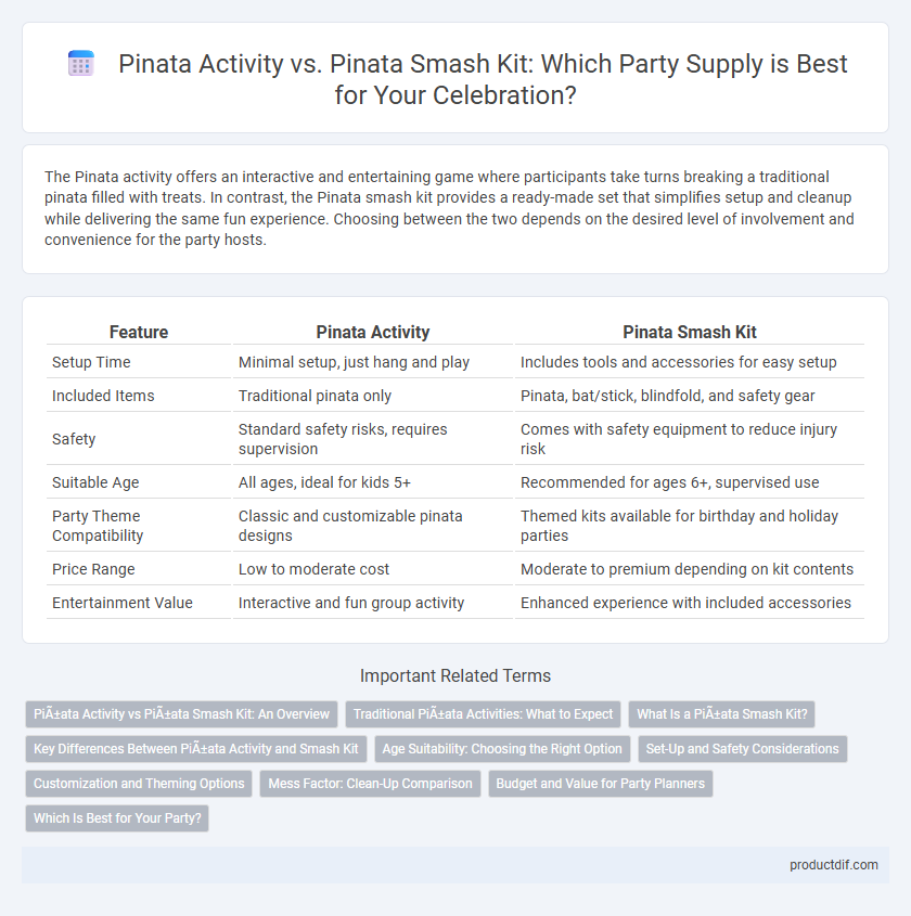 Pinata Activity vs. Pinata Smash Kit: Which Party Supply is Best for Your Celebration?