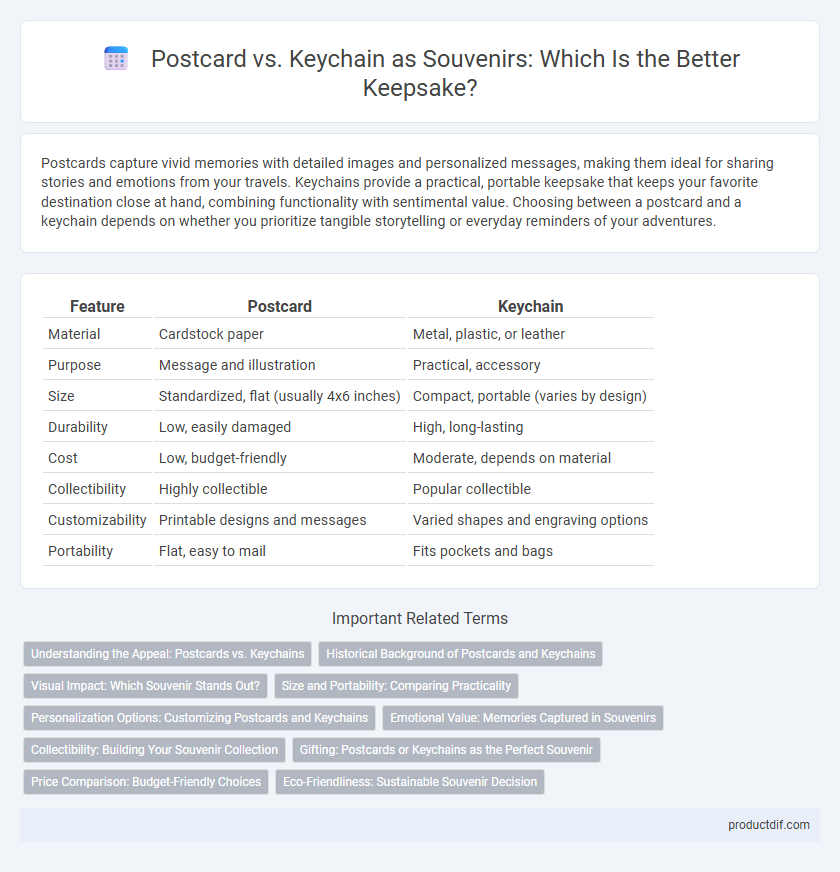 Postcard vs. Keychain as Souvenirs: Which Is the Better Keepsake?