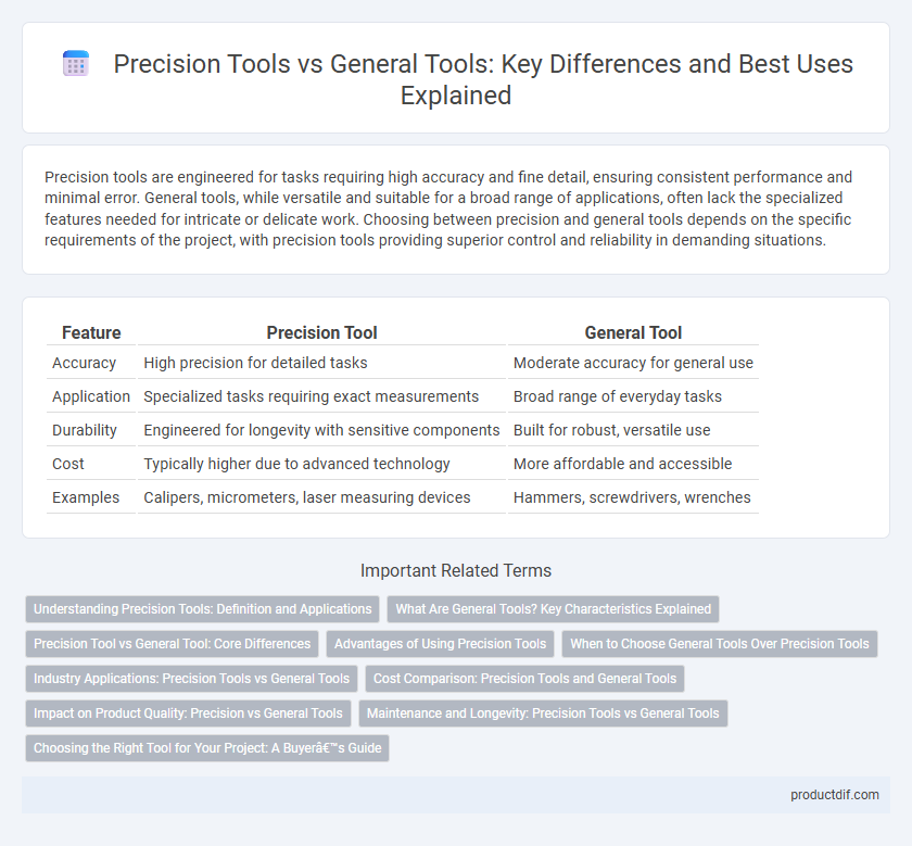 Precision Tools vs General Tools: Key Differences and Best Uses Explained
