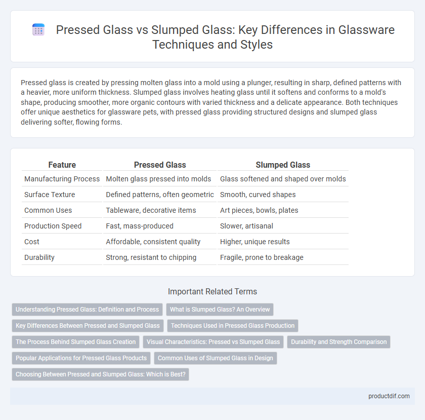 Pressed Glass vs Slumped Glass: Key Differences in Glassware Techniques and Styles