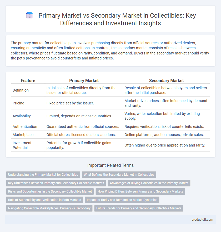 Primary Market vs Secondary Market in Collectibles: Key Differences and Investment Insights