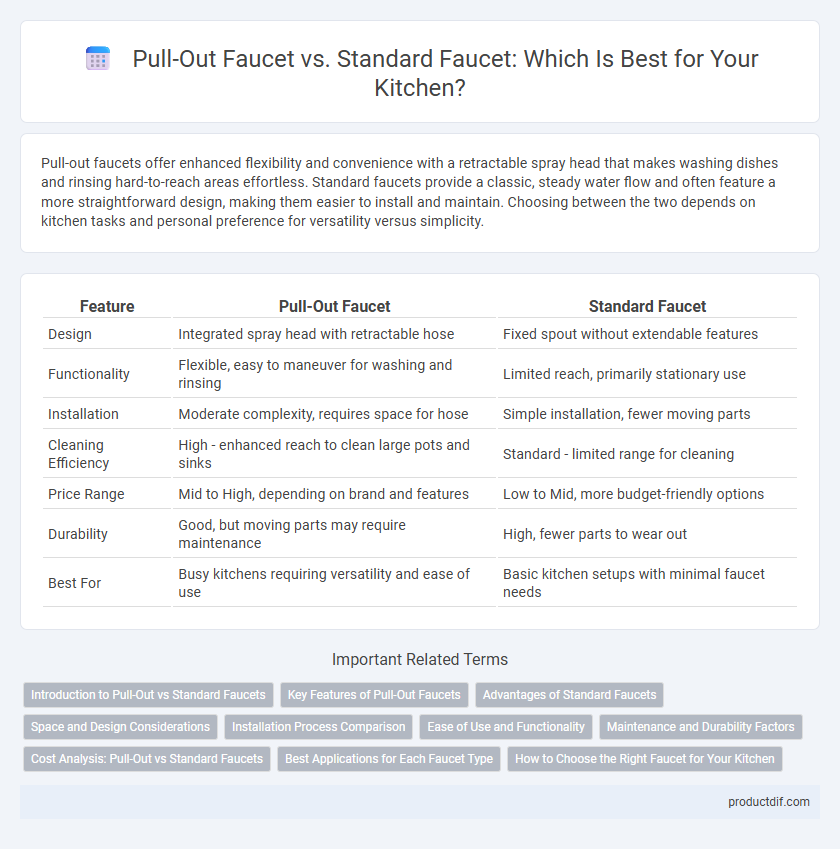 Pull-Out Faucet vs. Standard Faucet: Which Is Best for Your Kitchen?